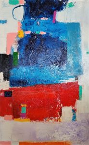 Buck Nelligan, "Untitled Abstract 7", Acrylic on Canvas, 30" x 48"