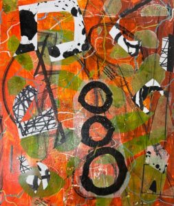 Iraima Alonso, "Spain 8", 14" x 12", Mixed Media on Paper